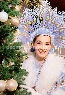 Костюмы Деда Мороза и Снегурочки -  Комплект «Хрустальный»